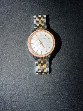 Michael Kors Two-Tone Silver and Rose Gold Ladies Watch